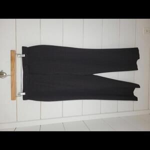 Investments size 12 petite black pin stripe straight leg pants